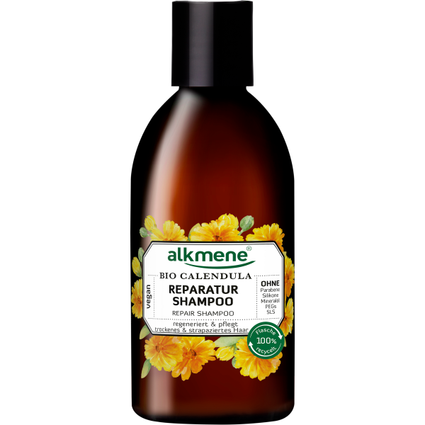 flasche heilpflanzen shampoo calendula