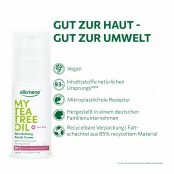 alkmene MY TEA TREEOIL Face cream is Vegan, Microplastik free, Made in Germany , packaging Recyclable