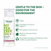 alkmene MY TEA TREEOIL Skin Clarifying Facial Tonic is Vegan, Microplastik free, Made in Germany , packaging Recyclable