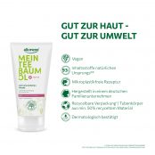 Gut zur Haut gut zur Umwelt MEIN Teebaumöl Maske ist vegan, mikroplastikfrei und dermatologisch bestätigt