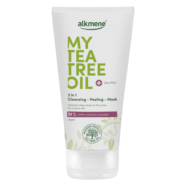 alkmene Teebaumöl 3in1 Peeling Maske