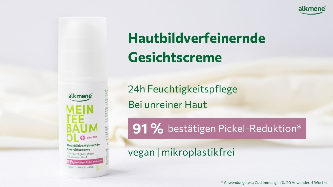 Hautbildverfeinernde Gesichtscreme | MEIN TEEBAUMÖL | alkmene