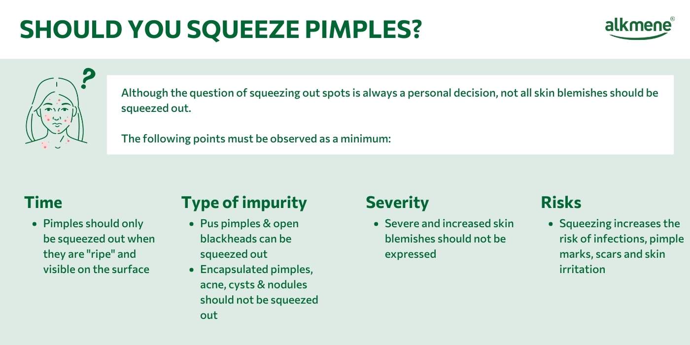 Infografic what you need to know when squeezing pimples