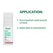 MY ALOE VERA facial fluid application